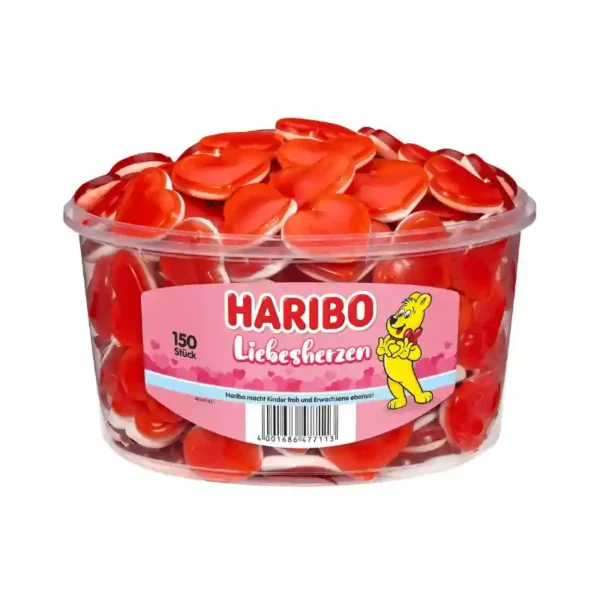 Haribo liefdeshartjes 150 stuks