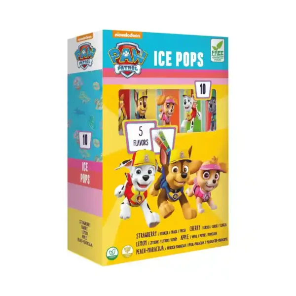 Paw Patrol Water Ice Pops 10x 40ml