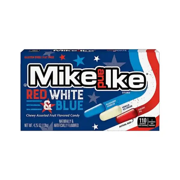 Mike and ike red, white & blue 120g