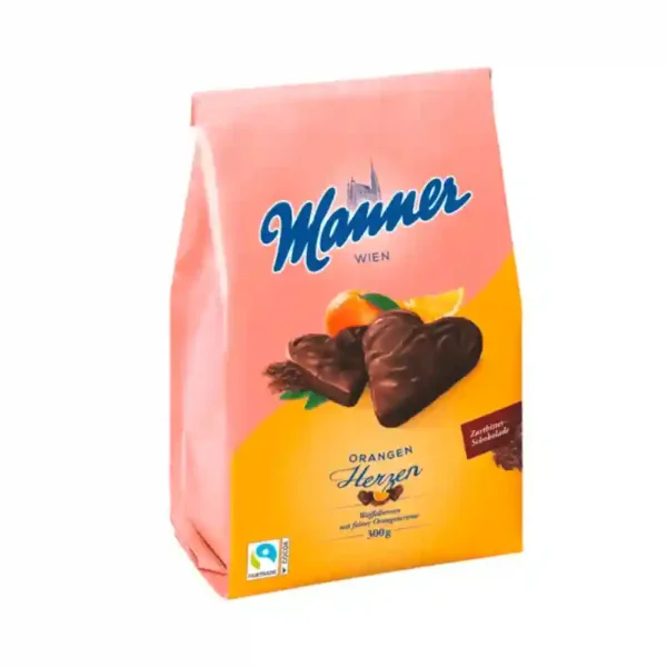 Manner wafelharten orange 300g